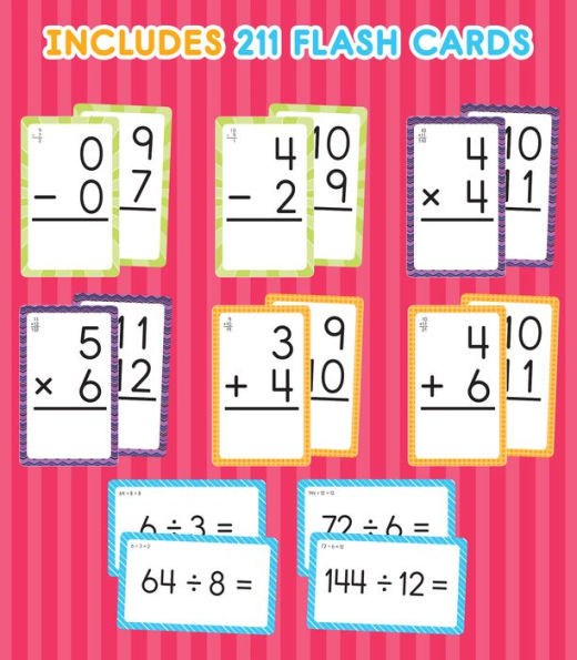 Brighter Child Math Flash Card Set - 4 sets of cards