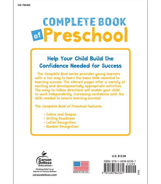 Complete Book of Preschool