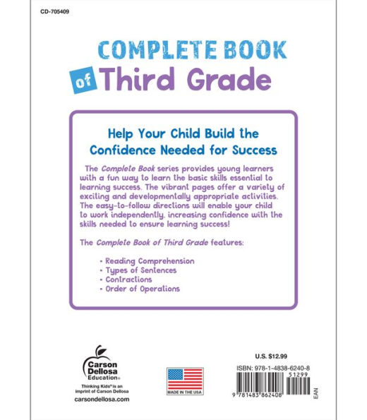 Complete Book of Third Grade