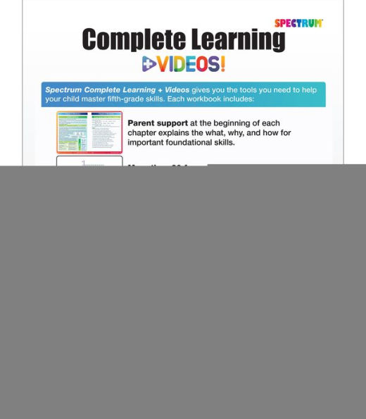 Spectrum Complete Learning + Videos Workbook