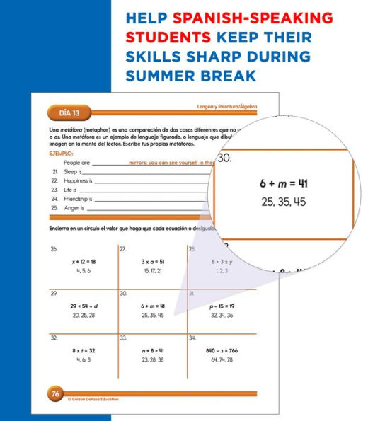 Summer Bridge Activities Spanish 5-6, Grades 5 - 6