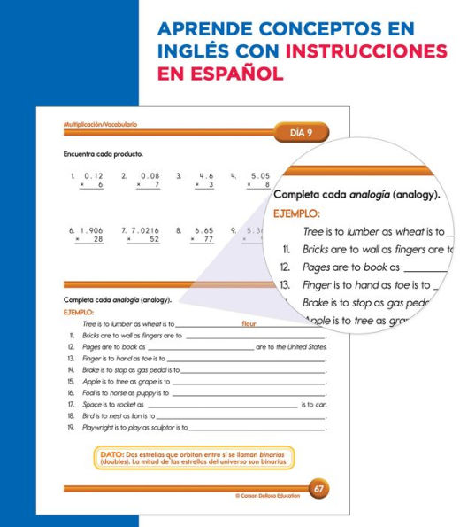 Summer Bridge Activities Spanish 5-6, Grades 5 - 6
