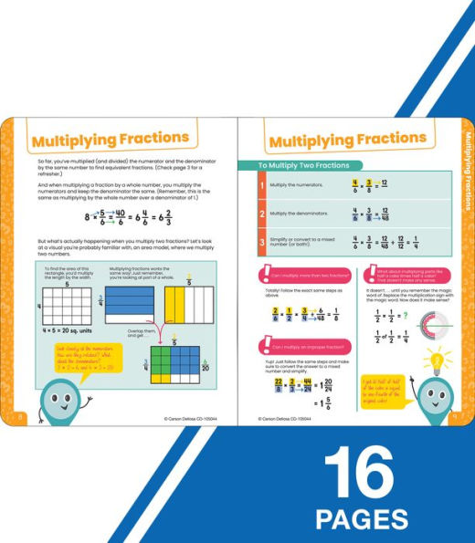 Break It Down Advanced Fractions Reference Book