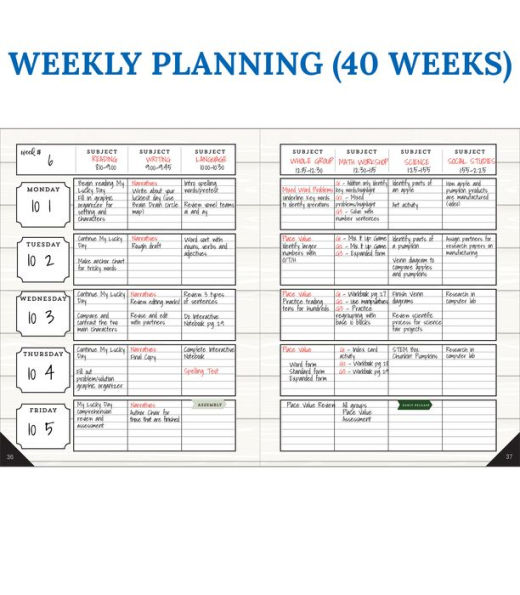 Farmhouse Teacher Planner
