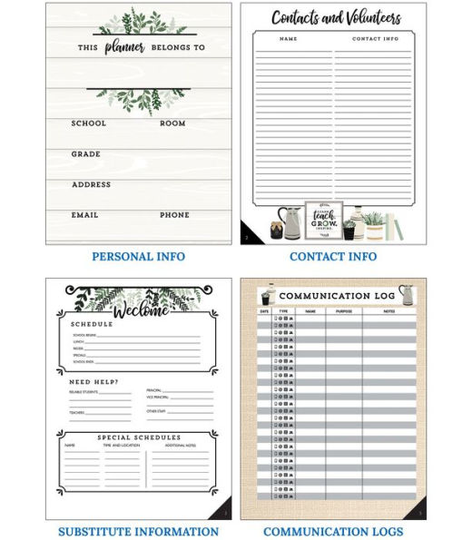 Farmhouse Teacher Planner