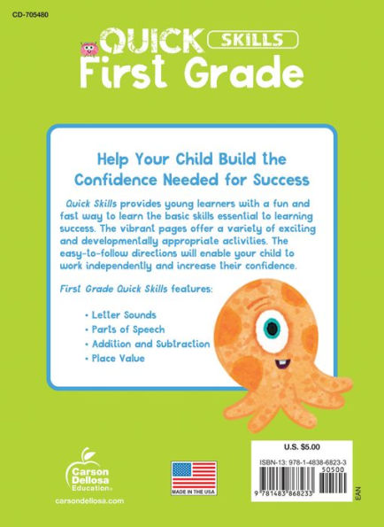 Quick Skills First Grade Workbook
