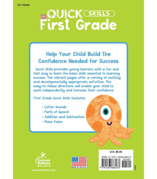 Quick Skills First Grade Workbook