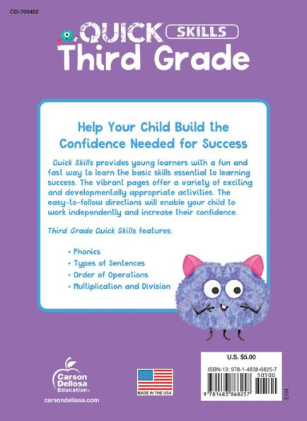 Quick Skills Third Grade Workbook