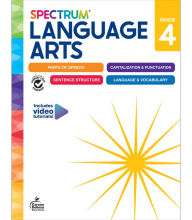 Title: Spectrum Language Arts Workbook, Grade 4, Author: Spectrum