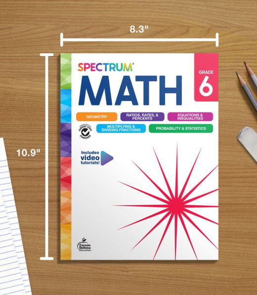 Spectrum Math Workbook, Grade 6