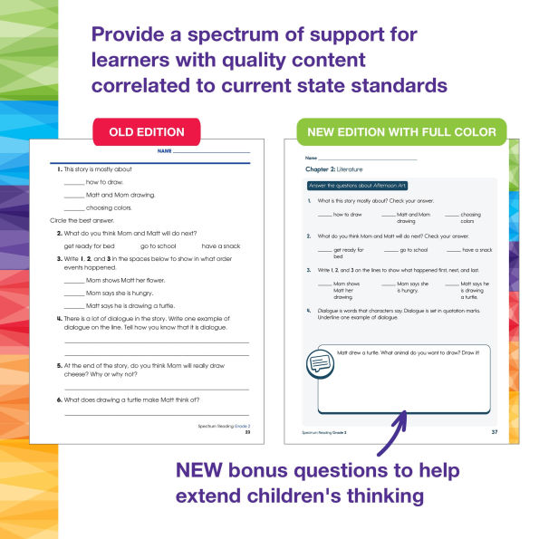 Spectrum Reading Workbook, Grade 2