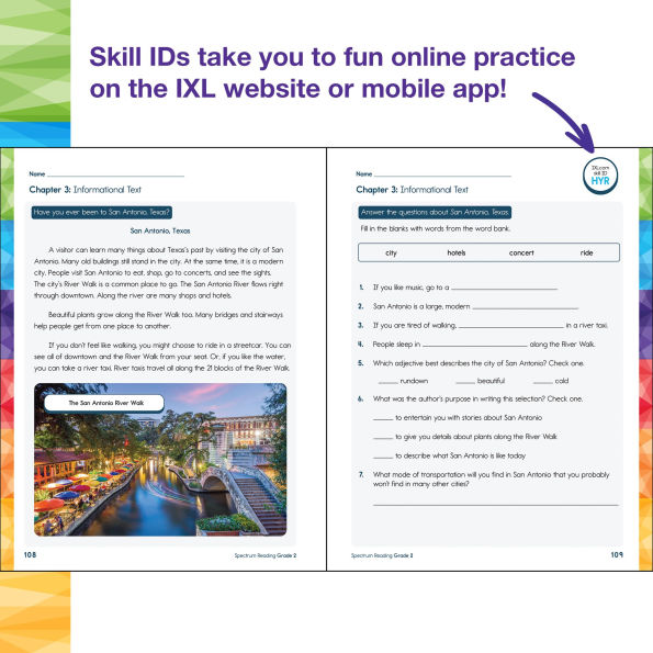 Spectrum Reading Workbook, Grade 2