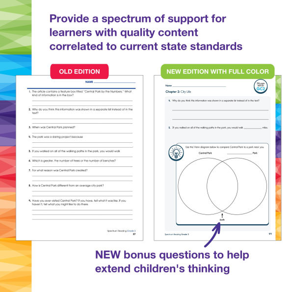 Spectrum Reading Workbook, Grade 3