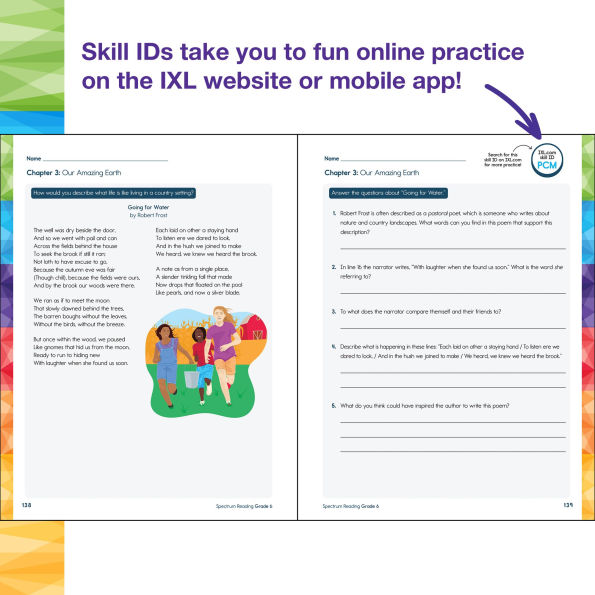 Spectrum Reading Workbook, Grade 6