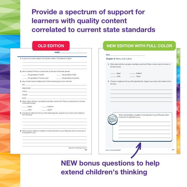 Spectrum Reading Workbook, Grade 7