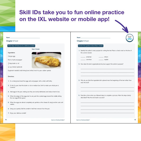 Spectrum Reading Workbook, Grade 7