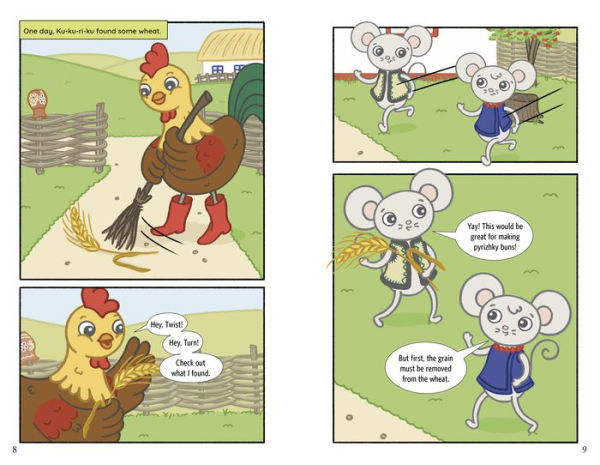 the Rooster and Two Mice: A Ukrainian Graphic Folktale