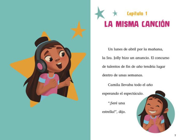 Camila la estrella del concurso de talentos