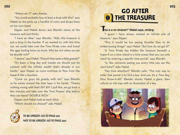 Gravity Falls:: Dipper and Mabel and the Curse of the Time Pirates' Treasure!: A Select Your Own Choose-Venture!