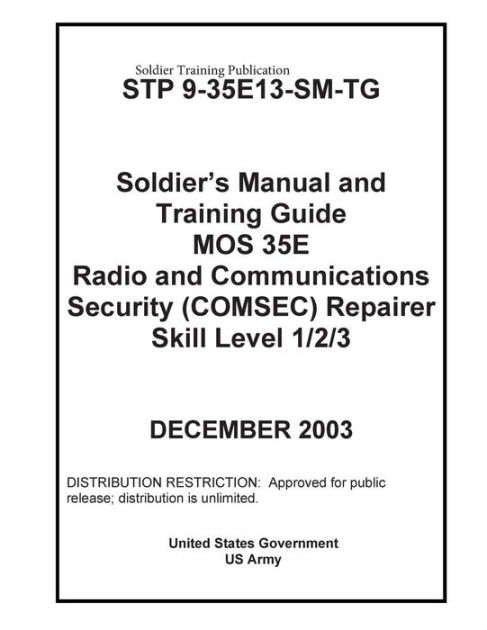 Soldier Training Publication STP 9-35E13-SM-TG Soldier's Manual and ...