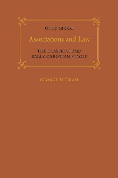 Associations and Law: The Classical and Early Christian Stages