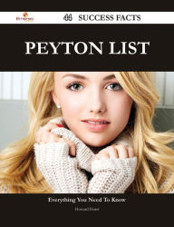 Title: Peyton List 44 Success Facts - Everything you need to know about Peyton List, Author: Howard Hurst