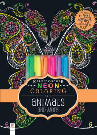 Title: Kaleidoscope Neon Coloring Kit: Animals and More, Author: Hinkler Books