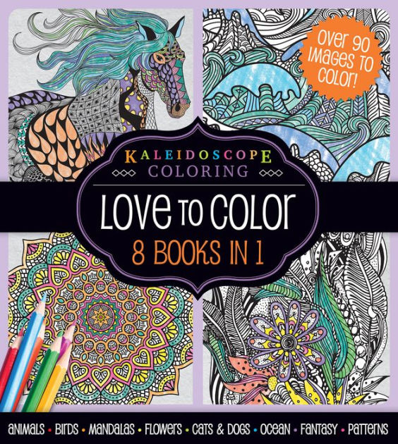 Kaleidoscope Coloring: 8 in 1 Binder by Hinkler, Paperback | Barnes ...