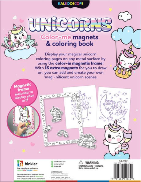 Magical Unicorns Color-Me Magnets