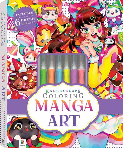 Kaleidoscope Coloring Kit: Manga