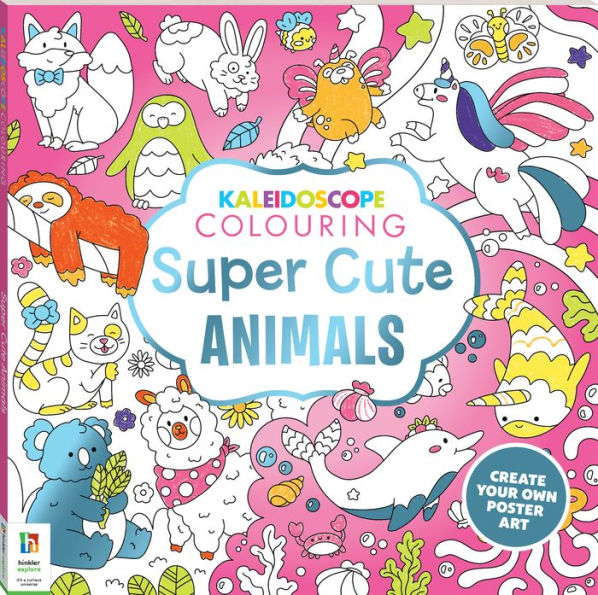 Kaleidoscope Coloring Super Cute Animals