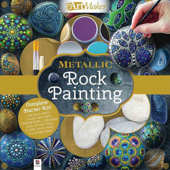 Hinkler Metallic Rock Painting Box Set