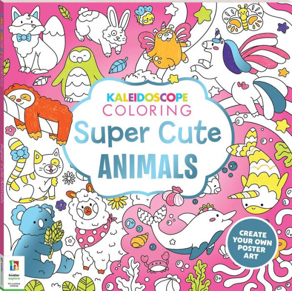 Kaleidoscope Coloring Super Cute Animals