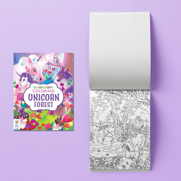 Kaleidoscope Coloring Kit Unicorn Forest
