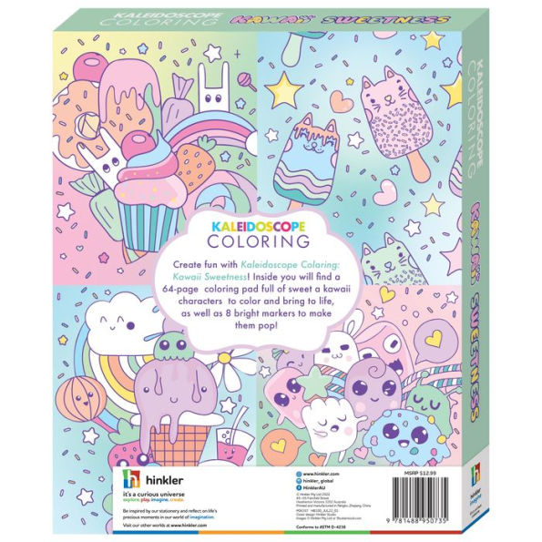 Kaleidoscope Coloring Kit Kawaii Sweetness