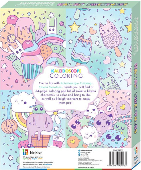 Kaleidoscope Coloring Kit Kawaii Sweetness