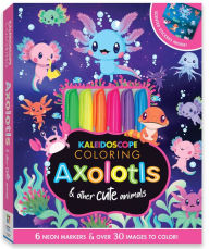 Kaleidoscope Coloring Kit: Axolotls