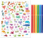 Alternative view 3 of Axolotls and Friends Coloring Set with Lap Desk