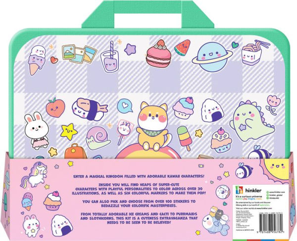 Kawaii Wonderland Coloring Set with Lap Desk by Hinkler, Hardcover