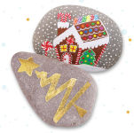 Alternative view 7 of Christmas Rock Painting Kit
