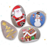 Alternative view 8 of Christmas Rock Painting Kit