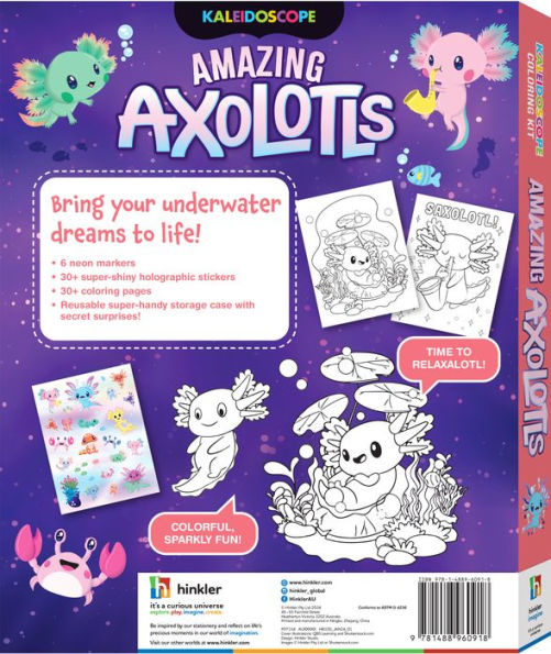 Kaleidoscope Coloring Kit Amazing Axolotls