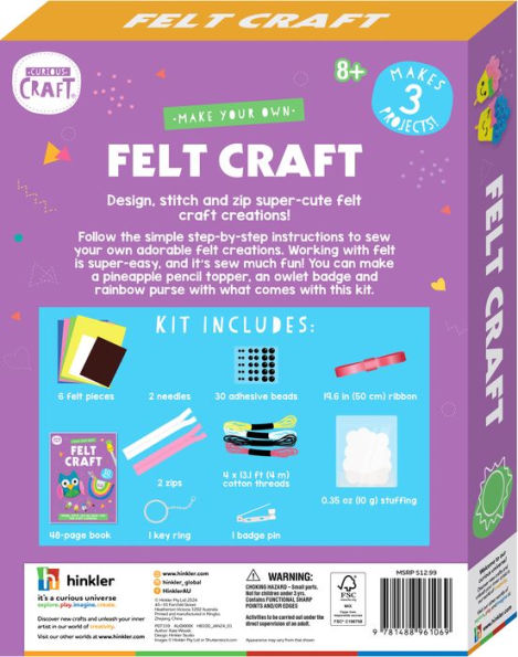 Curious Craft Make Your Own Cute Felt Craft