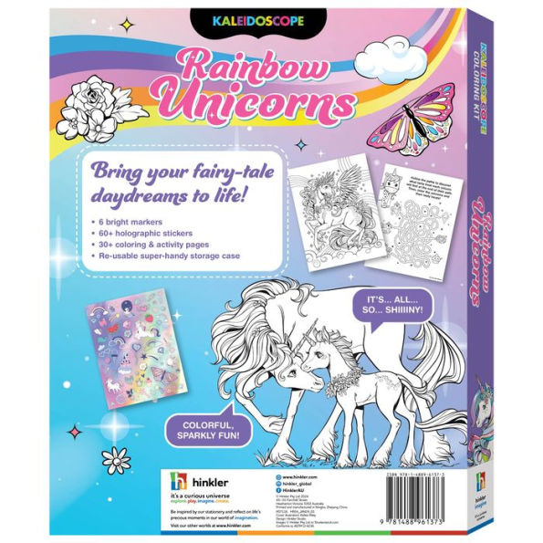 Kaleidoscope Coloring Kit Rainbow Unicorns