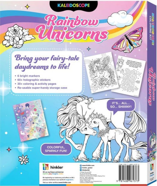 Kaleidoscope Coloring Kit Rainbow Unicorns
