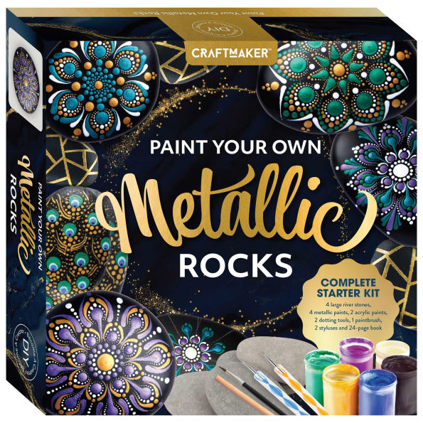 Craft Maker Paint Your Own Metallic Rocks