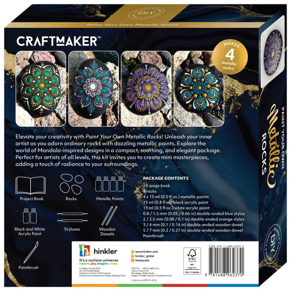 Craft Maker Paint Your Own Metallic Rocks