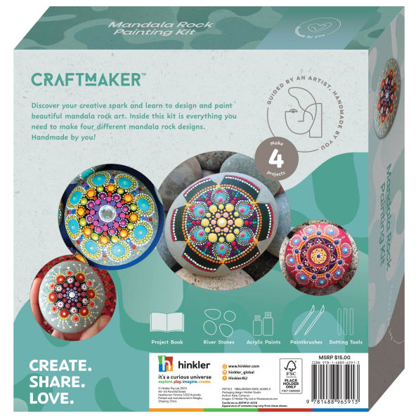 CraftMaker - Mandala Rock Painting Kit