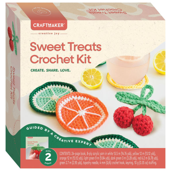 CraftMaker - Sweet Treats Crochet Kit