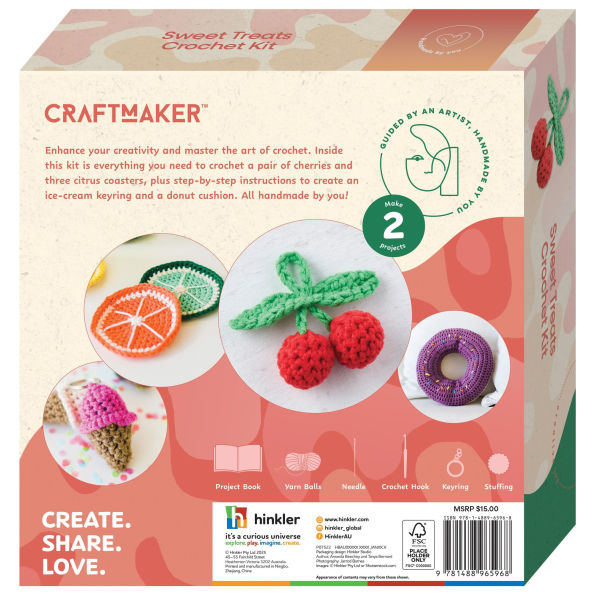 CraftMaker - Sweet Treats Crochet Kit
